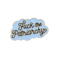 New Style Brooch Creative Badge Sovereign Cloud Lettering Enamel Badge Fuck The Patiianchy Wholesale Nihaowholesale sku image 1