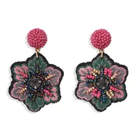 Retro Flower Cloth No Inlaid Earrings main image 5