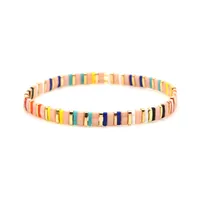 Rainbow Style Fashion Beach Bohemian Bracelet Imported Tila Beaded Jewelry Wholesale Nihaowholesale main image 1