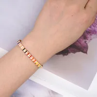 Rainbow Style Fashion Beach Bohemian Bracelet Imported Tila Beaded Jewelry Wholesale Nihaowholesale main image 2