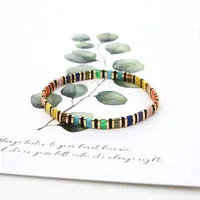 Rainbow Style Fashion Beach Bohemian Bracelet Imported Tila Beaded Jewelry Wholesale Nihaowholesale main image 3