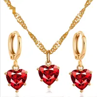 Simple Style Heart Glass Copper Artificial Gemstones main image 1