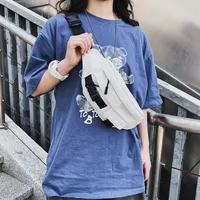 Fashion Chest Bag Men's Japanese Super Fire Port Style Retro Canvas Crossbody Bag Student Casual Shoulder Bag  Wholesale Nihaowholesale main image 4