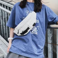 Fashion Chest Bag Men's Japanese Super Fire Port Style Retro Canvas Crossbody Bag Student Casual Shoulder Bag  Wholesale Nihaowholesale sku image 1