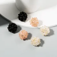 Lady Flower Artificial Gemstones Earrings main image 1