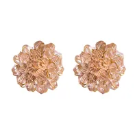 Lady Flower Artificial Gemstones Earrings main image 5