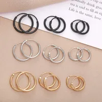 Simple Style Geometric Plating Copper No Inlaid Earrings main image 2