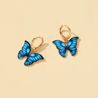 New Color Butterfly Earrings Dream Butterfly Earrings Hot Sale Earrings Wholesale Nihaowholesale main image 3