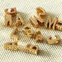 1 Piece Stainless Steel 14K Gold Plated Letter Polished Pendant main image 2