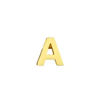 1 Piece Stainless Steel 14K Gold Plated Letter Polished Pendant main image 4