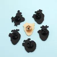 New Brooch Trend Heart Series Brooch Alloy Drop Oil Heart Brooch Student Bag Accessories Wholesale Nihaowholesale main image 5