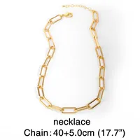 Hip-hop Rap Accessories Hiphop Big Gold Chain Cuban Necklace Clavicle Chain Wholesale Nihaowholesale sku image 6