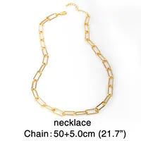 Hip-hop Rap Accessories Hiphop Big Gold Chain Cuban Necklace Clavicle Chain Wholesale Nihaowholesale sku image 7