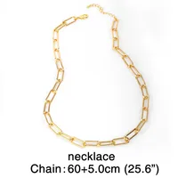 Hip-hop Rap Accessories Hiphop Big Gold Chain Cuban Necklace Clavicle Chain Wholesale Nihaowholesale sku image 8