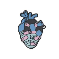 New Brooch Trend Heart Series Brooch Alloy Drop Oil Heart Brooch Student Bag Accessories Wholesale Nihaowholesale sku image 4