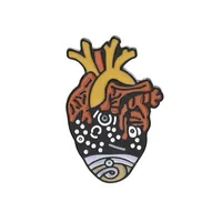 New Brooch Trend Heart Series Brooch Alloy Drop Oil Heart Brooch Student Bag Accessories Wholesale Nihaowholesale sku image 5
