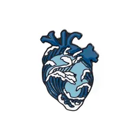 New Brooch Trend Heart Series Brooch Alloy Drop Oil Heart Brooch Student Bag Accessories Wholesale Nihaowholesale sku image 8