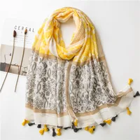 Summer Silk Scarf Girl Fashion Gauze Sunscreen Shawl Cotton And Linen Scarf Wholesale Nihaowholesale main image 1