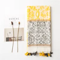 Summer Silk Scarf Girl Fashion Gauze Sunscreen Shawl Cotton And Linen Scarf Wholesale Nihaowholesale main image 2