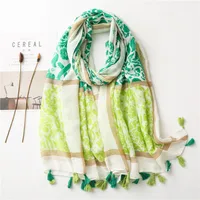 Summer Silk Scarf Girl Fashion Gauze Sunscreen Shawl Cotton And Linen Scarf Wholesale Nihaowholesale main image 5