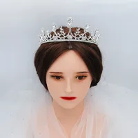 New Semi-circular Crown Bride Crown Fairy Wedding Dress Headdress Hair Jewelry Wholesale main image 4