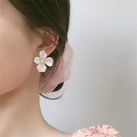 Korean Colorful Flower Earrings New Simple Super Fairy Earrings Sweet Girl Earrings Wholesale Nihaowholesale main image 4