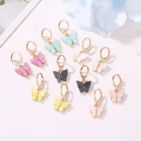 Fashion Butterfly Necklace Earrings Set Jewelry Acrylic Necklace Earring Set Hot Jewelry Wholesale Nihaojewelr main image 2