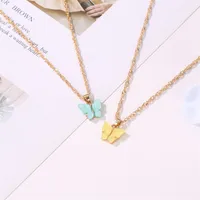 Fashion Butterfly Necklace Earrings Set Jewelry Acrylic Necklace Earring Set Hot Jewelry Wholesale Nihaojewelr main image 5