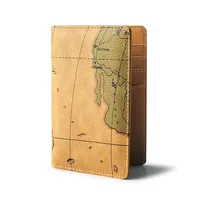 Korean Map Passport Bag Travel  Passport Clip Creative Passport Set  Bag Hot Sale Wholesale Nihaowholesale main image 1