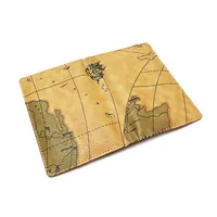 Korean Map Passport Bag Travel  Passport Clip Creative Passport Set  Bag Hot Sale Wholesale Nihaowholesale main image 2
