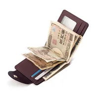 New Pu Leather Wallet Short Fashion Men's Wallet Korean Buckle Us Money Wallet  Wallet Wholesale Nihaowholesale main image 2