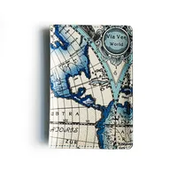 Korean Map Passport Bag Travel  Passport Clip Creative Passport Set  Bag Hot Sale Wholesale Nihaowholesale sku image 1