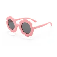 Cute Heart Shape Floral Polycarbonate Round Frame Square Oval Frame Full Frame Kids Sunglasses main image 5