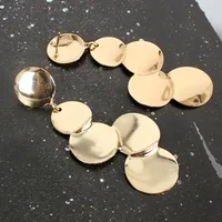 Retro Style Alloy Earrings Fashion Simple Creative Disc Earrings Wholesale Nihaowholesale main image 4