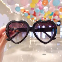 Cute Heart Shape Floral Polycarbonate Round Frame Square Oval Frame Full Frame Kids Sunglasses sku image 6