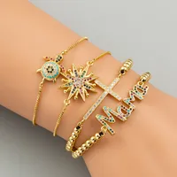 Fashion Animal Copper Artificial Gemstones Bracelets In Bulk main image 1