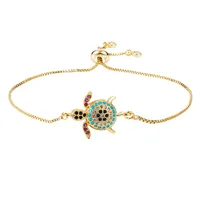 Fashion Animal Copper Artificial Gemstones Bracelets In Bulk main image 5