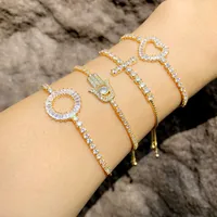 Bracelet New Crystal Bracelet Cross Peach Heart Love Bracelet Wholesale Nihaowholesale main image 2