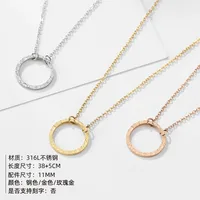 Stainless Steel 14K Gold Plated Fashion Plating Geometric Necklace main image 2