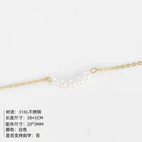 Stainless Steel 14K Gold Plated Fashion Plating Geometric Necklace main image 2