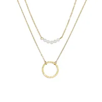 Stainless Steel 14K Gold Plated Fashion Plating Geometric Necklace main image 5