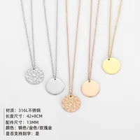 Stainless Steel 14K Gold Plated Fashion Plating Geometric Necklace main image 2