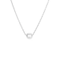 Explosion Accessories Simple Pearl Pendant Stainless Steel Gold-plated Necklace Clavicle Chain Distribution Wholesale Nihaowholesale main image 3