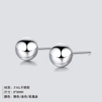 Simple Style Geometric Stainless Steel No Inlaid 14K Gold Plated Earrings main image 3