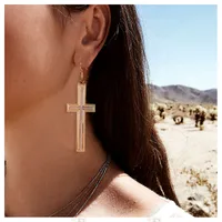 Lady Fashion Ethnic Style Geometric Plating Alloy No Inlaid Earrings main image 1