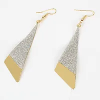 Fashion Earrings Long Triangle Frosted Hollow Earrings Personalized Earrings Wholesale Nihaowholesale main image 3