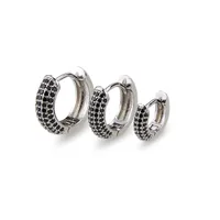 Simple Style Circle Copper Zircon 18K Gold Plated Earrings sku image 5