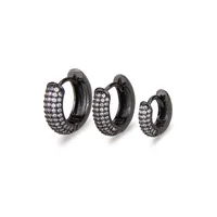 Simple Style Circle Copper Zircon 18K Gold Plated Earrings sku image 11