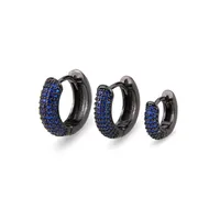 Simple Style Circle Copper Zircon 18K Gold Plated Earrings sku image 21