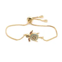 Trendy Models Jewelry Micro-set Zircon Turtle Adjustable Ladies Bracelet Wholesale Nihaowholesale main image 3